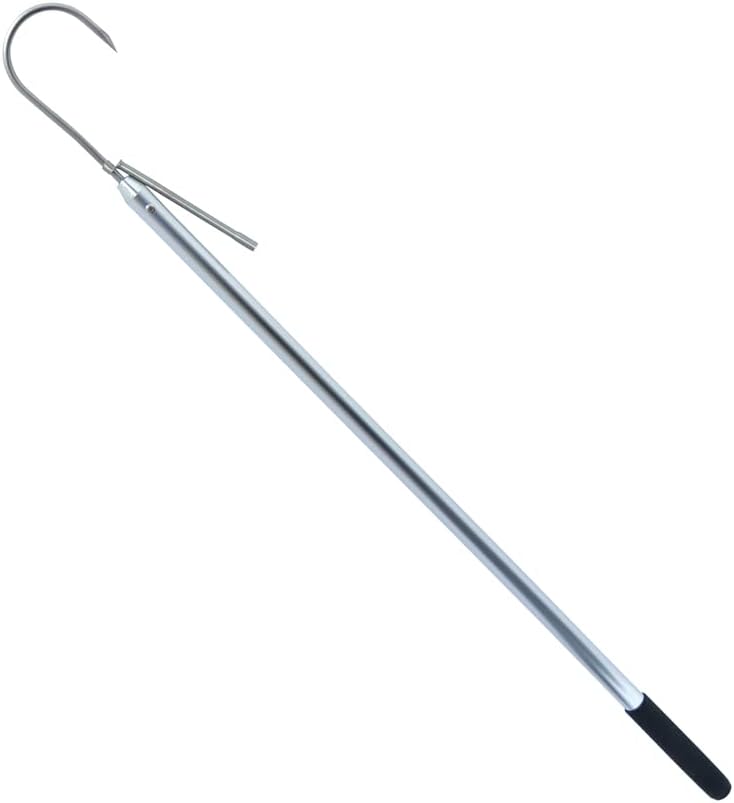American Fishing Wire Gaff, 3 in / 7.6 cm, Stainless Steel Hook, 3 ft / 0.9 m Aluminum Shaft with Foam Grip