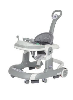 Zexen 4-in-1 Foldable Baby Walkers with Wheels and Baby Activity Center Toys Tray with Music, 4-Gear Height Adjustable Infant Toddler Baby Walker, Baby Walker for Boys and Girls from 6-24 Months  - Image 5