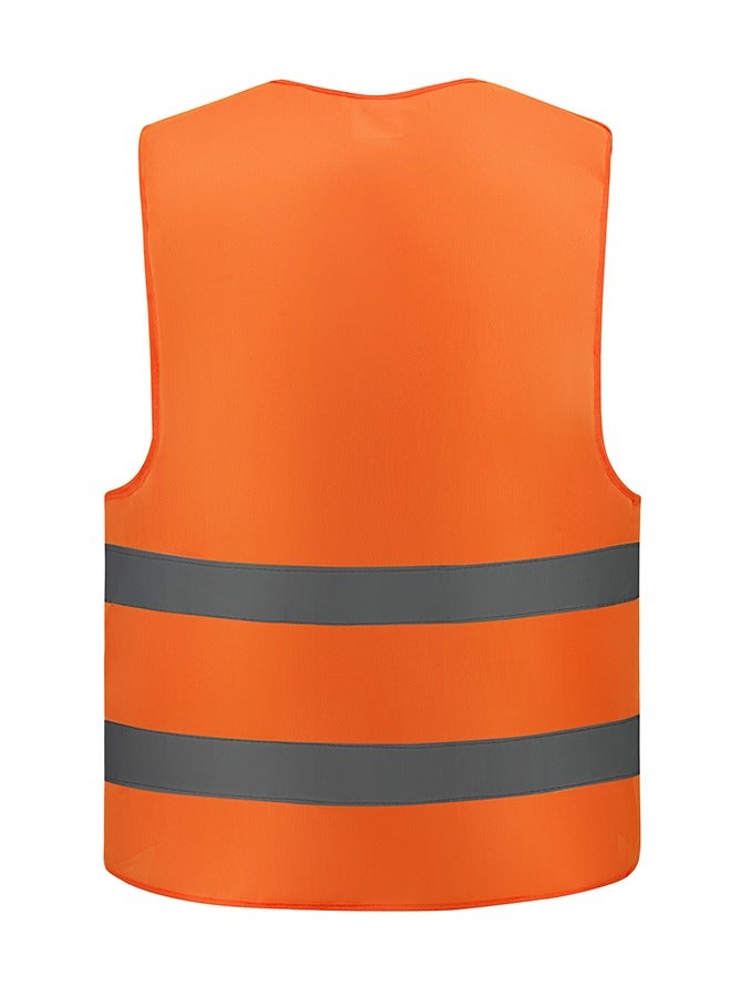 LAWAZIM High Visibility Safety Vest - 120g- Breathable Unisex Workwear with Reflective Stripes - for Construction Roadside Security Work Traffic Control Cycling Jogging and Outdoor Activities - Image 2