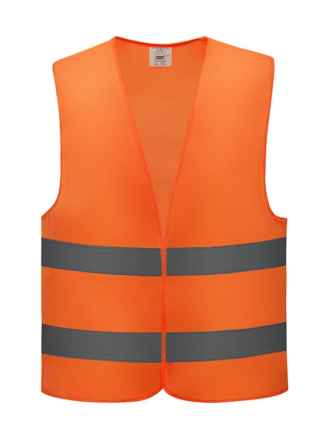 LAWAZIM High Visibility Safety Vest - 120g- Breathable Unisex Workwear with Reflective Stripes - for Construction Roadside Security Work Traffic Control Cycling Jogging and Outdoor Activities - Image 1