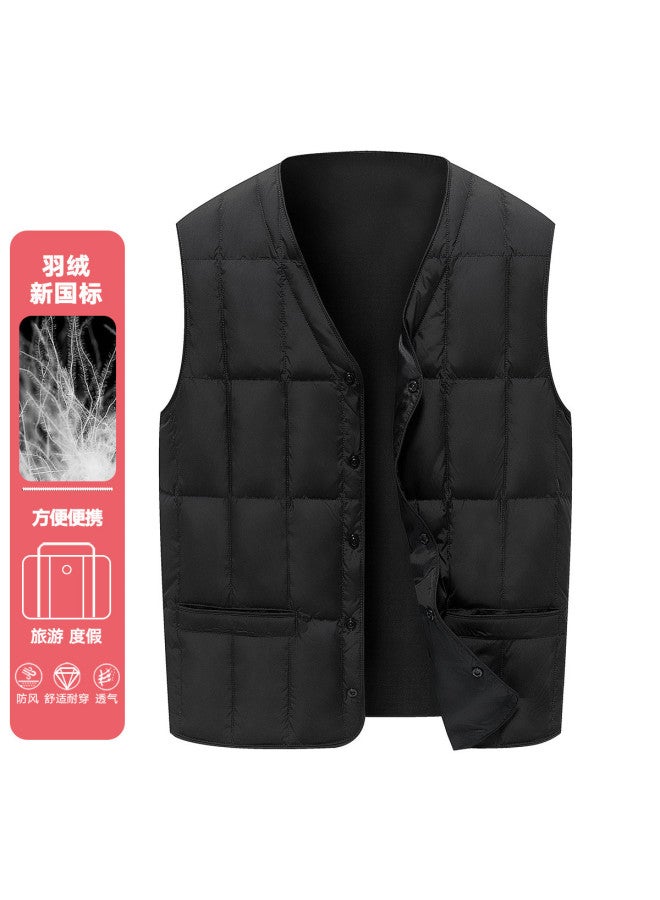 YaYa Winter Men's Lightweight Down Vest Inner Shirt Warm Casual Short Men's Down Vest Waistcoat Men - Image 2