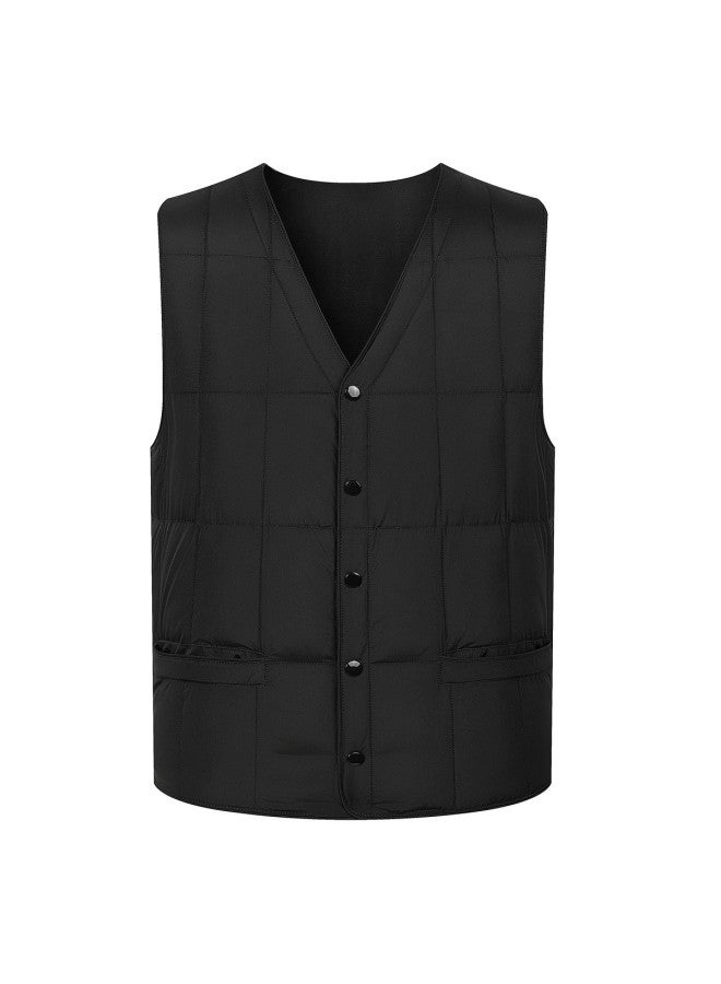 YaYa Winter Men's Lightweight Down Vest Inner Shirt Warm Casual Short Men's Down Vest Waistcoat Men - Image 3