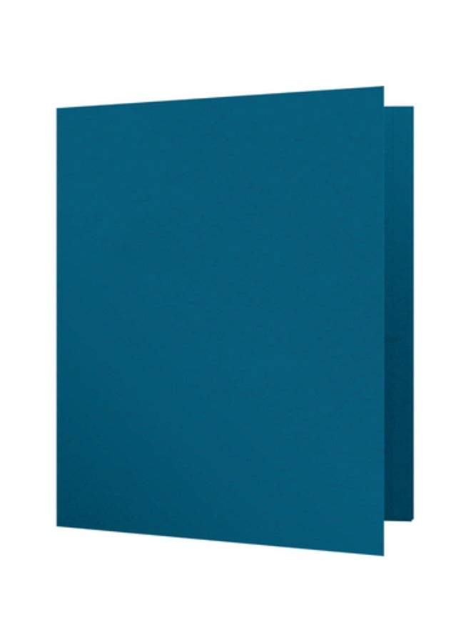 Oxford Report Cover Letter Double-Tang Fasteners with Clasp Paper Blue - Image 1