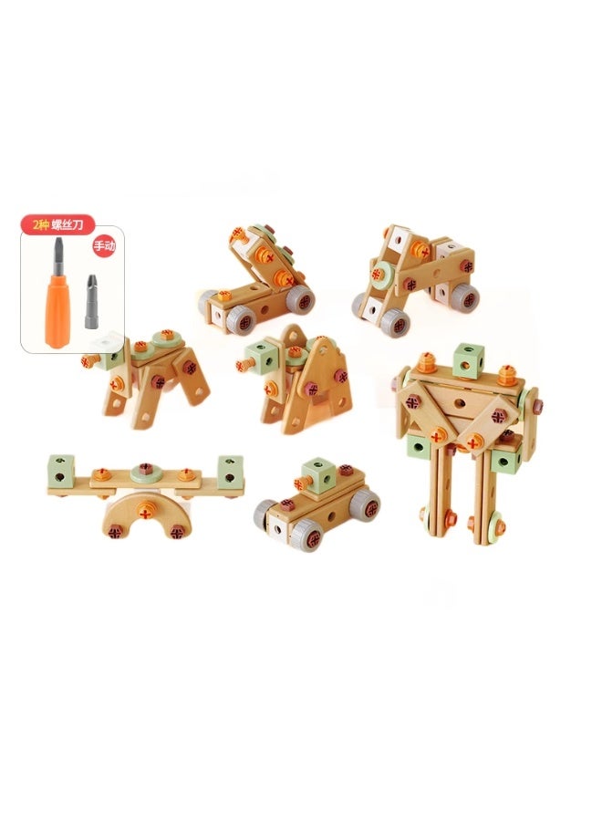 143-Piece Children's Tool Set Toddler Toolbox with Tools Montessori Educational Preschool Role-Play Construction Tool Set Suitable for Boys and Girls - Image 1