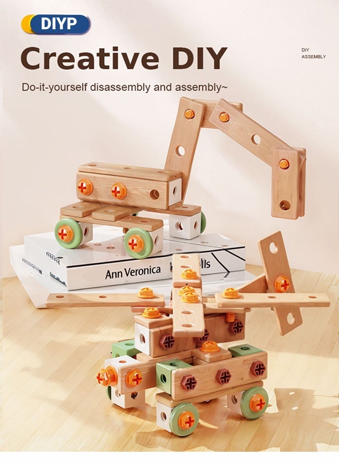 143-Piece Children's Tool Set Toddler Toolbox with Tools Montessori Educational Preschool Role-Play Construction Tool Set Suitable for Boys and Girls - Image 4