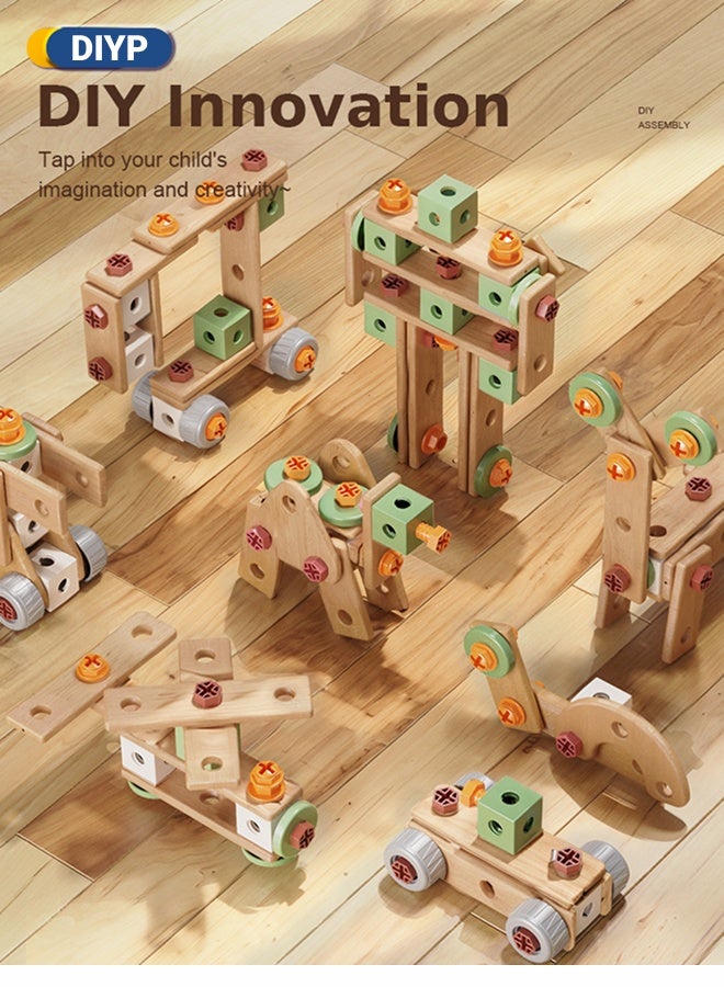 143-Piece Children's Tool Set Toddler Toolbox with Tools Montessori Educational Preschool Role-Play Construction Tool Set Suitable for Boys and Girls - Image 3