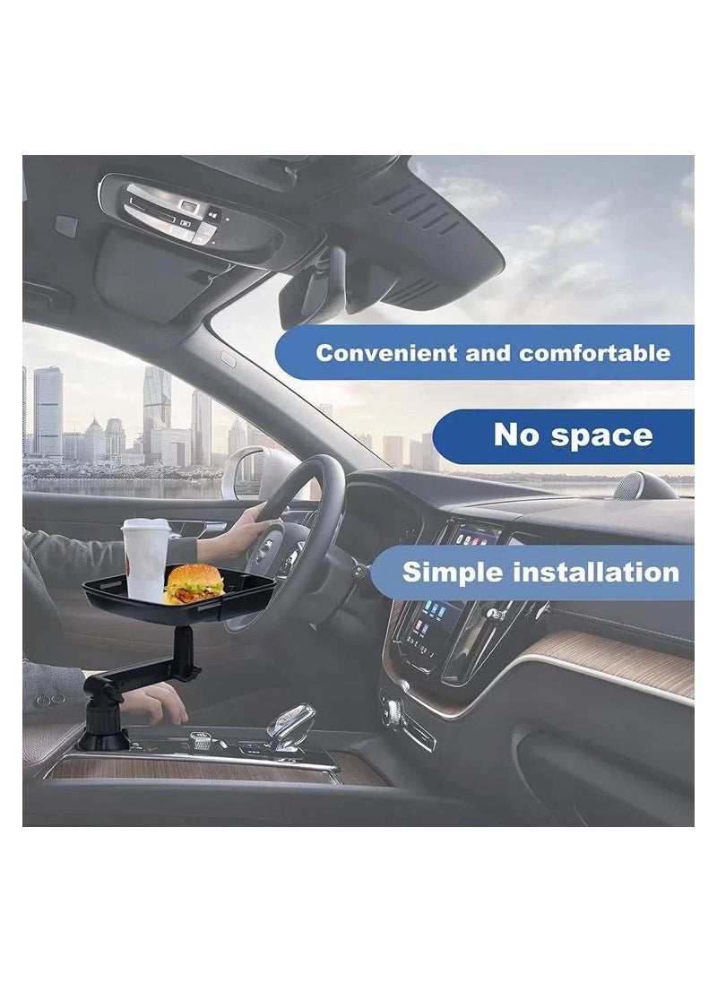 Generic - Car Tray For Adjustable  Eating Car Tray Table Passenger Seats Multifunctional Stretchable Cup Holder Desk With Phone Holder Car - Image 1