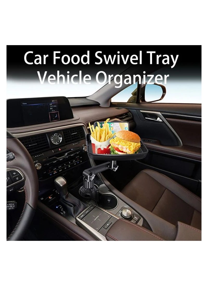 Generic - Car Tray For Adjustable  Eating Car Tray Table Passenger Seats Multifunctional Stretchable Cup Holder Desk With Phone Holder Car - Image 1