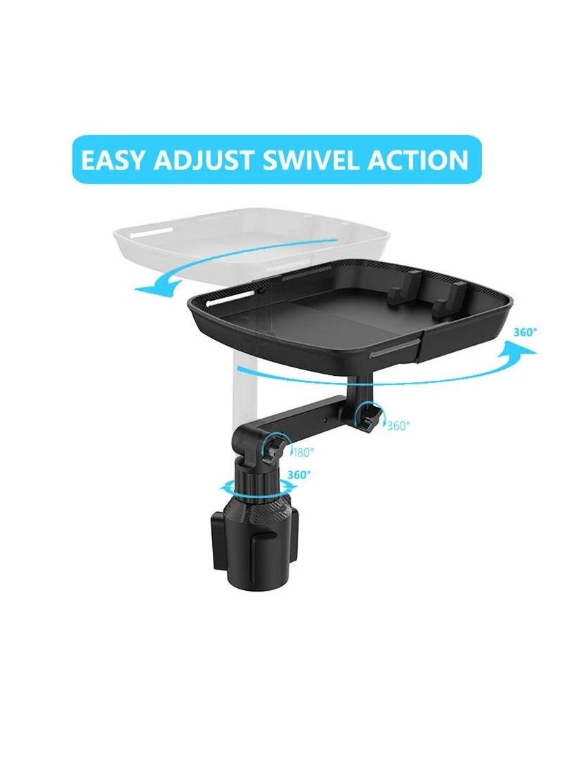 Generic - Car Tray For Adjustable  Eating Car Tray Table Passenger Seats Multifunctional Stretchable Cup Holder Desk With Phone Holder Car - Image 1