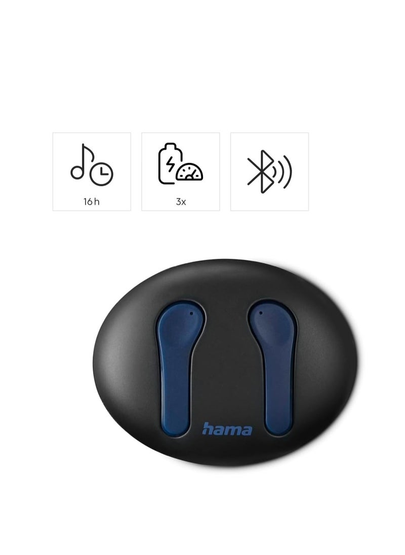 Hama Hama 184169 "Spirit Unchained" ENC True Wireless Earbuds, Blue  - Image 2