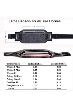 Generic Super Slim Running Belt, Water Resistant Money Belt, Ultra Light Bounce Free Waist Pouch, Runners Belt Pocket, Money Card Holder for Running Jogging Gym Fitness Cycling Hiking  - Image 3