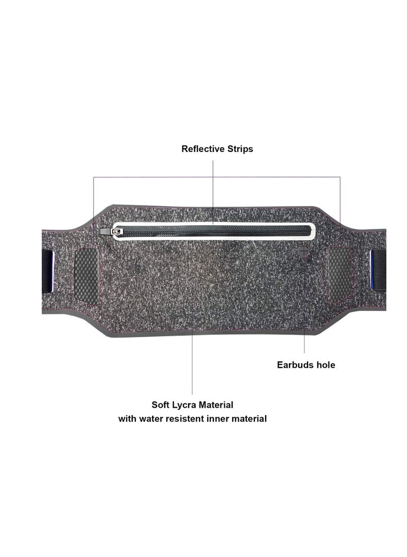 Generic Super Slim Running Belt, Water Resistant Money Belt, Ultra Light Bounce Free Waist Pouch, Runners Belt Pocket, Money Card Holder for Running Jogging Gym Fitness Cycling Hiking - Image 4