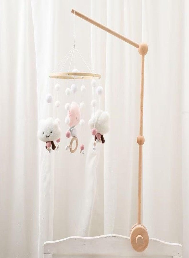 PandaEar Baby Crib Mobile Arm, Beech Wooden Mobile Holder with Anti-Slip Attachment, Baby Mobile Hanger for Crib Nursery Décor Accessories - Image 2