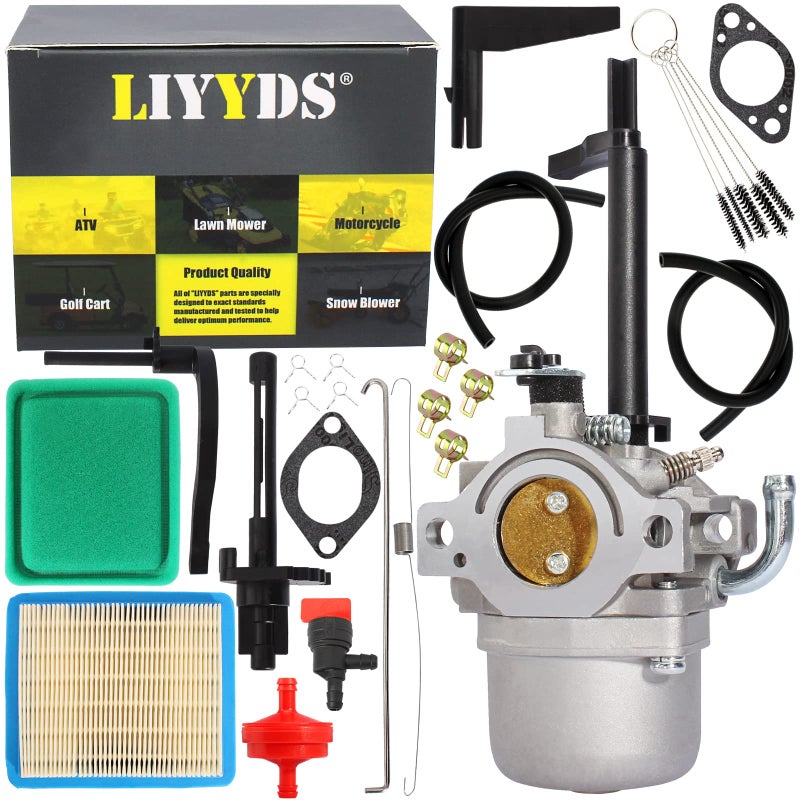 LIYYDS Carburetor Compatible with Storm Responder 5500 8250 Generator 030424 030430 Nikki 695114 695115 TroyBilt 5550w 10hp OHV 01919 2044120147E1 Porter Cable 5250 Watt BSI525W