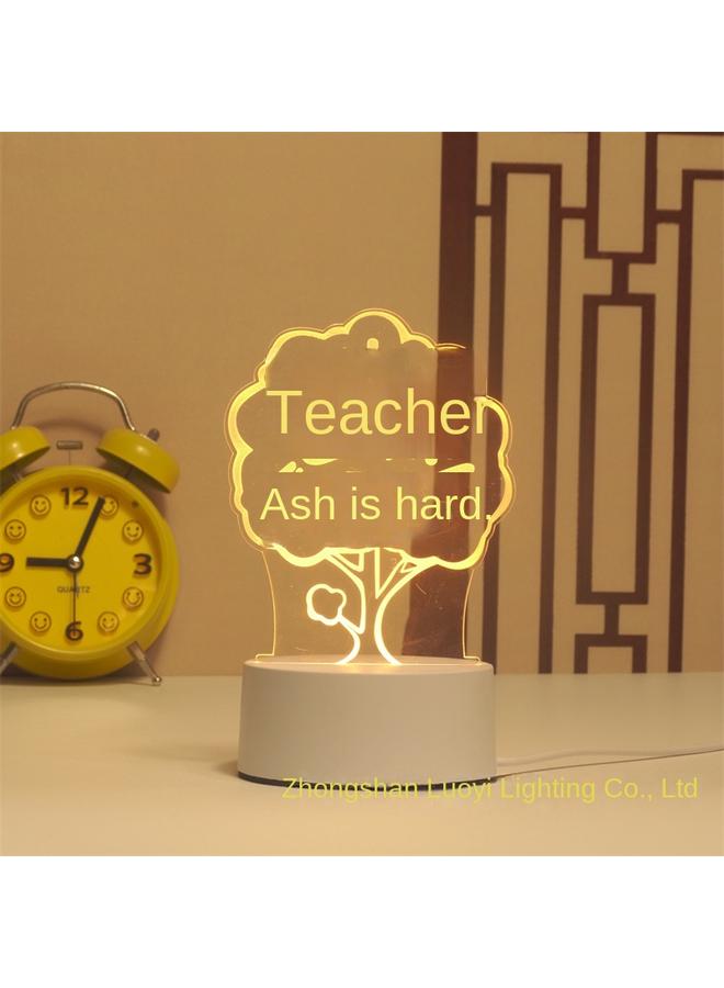 Bluejw New Children's Gift Bedside Ornaments Creative Usbled3d Nightlight DIY Acrylic Table Lamp - Image 4