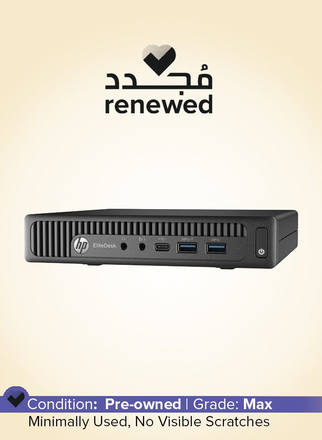 HP مجدد - كمبيوتر مكتبي مصغر EliteDesk 800 G2 بمعالج Intel Core i5/ذاكرة RAM سعة 8GB/قرص SSD سعة 256GB/رسومات Intel HD - Image 1
