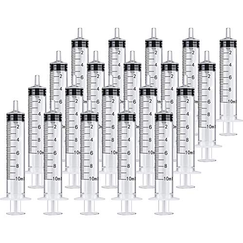 Frienda 20 Packs Plastic Syringe with Measurement Suitable for Measuring Watering Refilling - Image 1