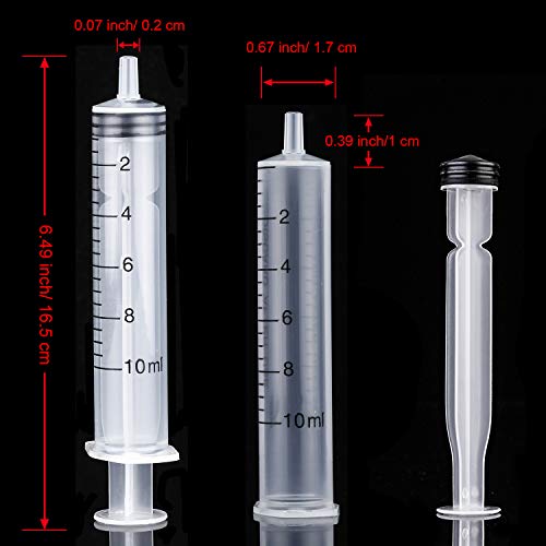 Frienda 20 Packs Plastic Syringe with Measurement Suitable for Measuring Watering Refilling - Image 3