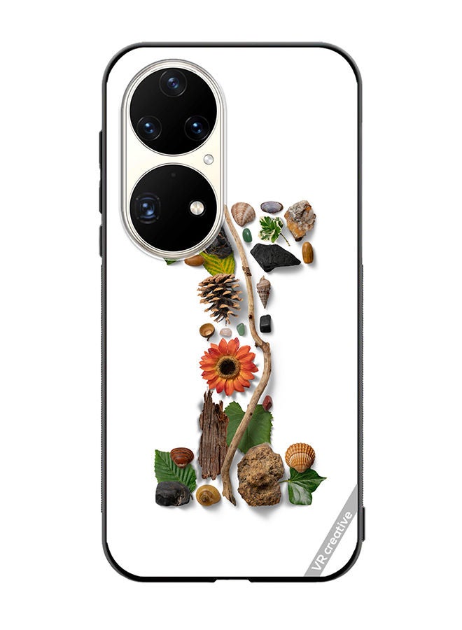 VR CREATIVE Protective Case Cover For Huawei P50 Pro Alphabet I Design Multicolour - Image 1