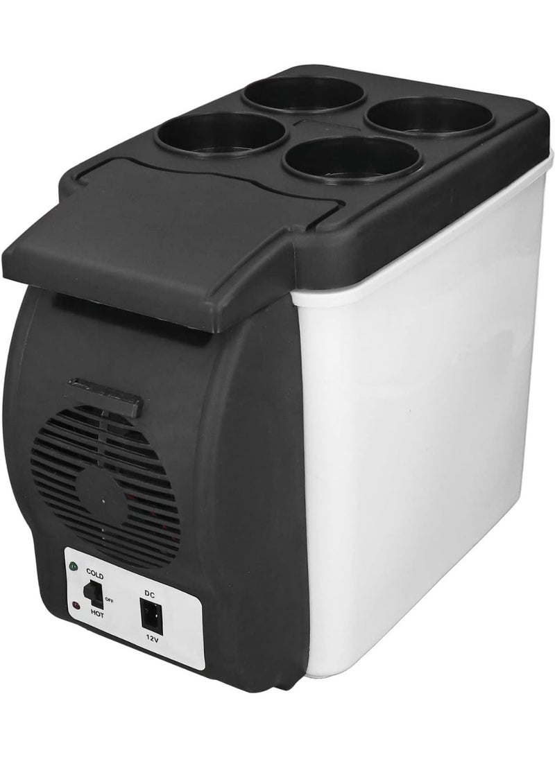 12V car refrigerator, a portable cooling and heating unit with a 6-liter capacity; suitable for RVs, home use, travel, camping, fishing, and outdoor activities. - Image 1