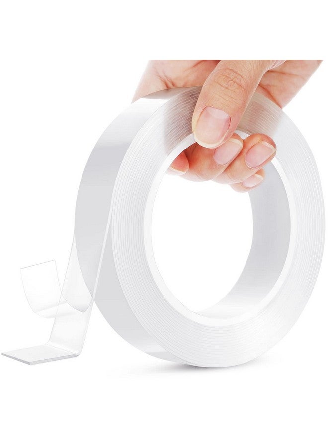 HitLights Double Sided Tape Heavy Duty, Clear Removable Mounting Tape, Multipurpose Strong Transparent Adhesive For Home Office Walls Decor, Poster Hanging, Carpet, Automotive Trim, Diy Projects (155In X 1In)  - Image 1