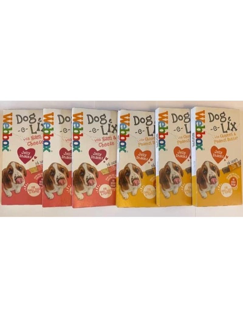 Webbox Dog e Lix Variety Pack Lick Treats Pack of 6  - Image 1