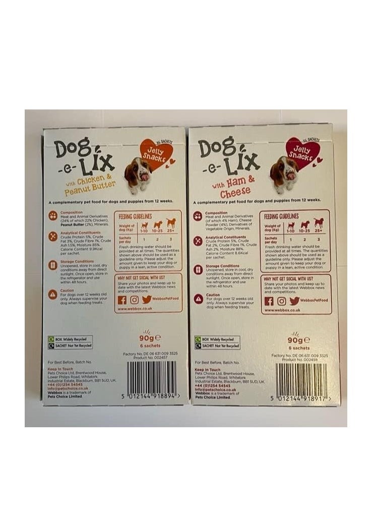 Webbox Dog e Lix Variety Pack Lick Treats Pack of 6  - Image 2