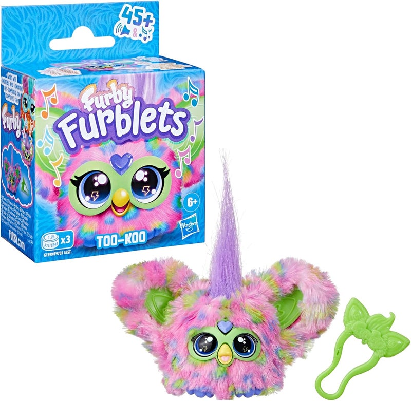 Hasbro Toys Furby Furblets Too-Koo Mini Friend - 45+ Sounds & Music, Electronic Plush Toy for Ages 6 and Up, Multicolor - Image 3