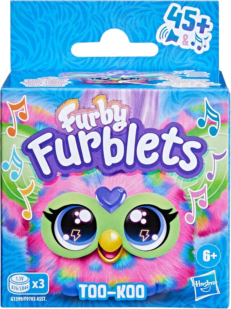 Hasbro Toys Furby Furblets Too-Koo Mini Friend - 45+ Sounds & Music, Electronic Plush Toy for Ages 6 and Up, Multicolor - Image 2