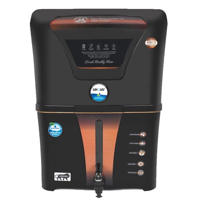ROUV AQUA WATER FILTER PURIFIER FOR HOME KITCHEN FULLY AUTOMATIC UFTDS CONTROLLER WITH GOODNESS OF COPPER ALKALINE TECHNOLOGY