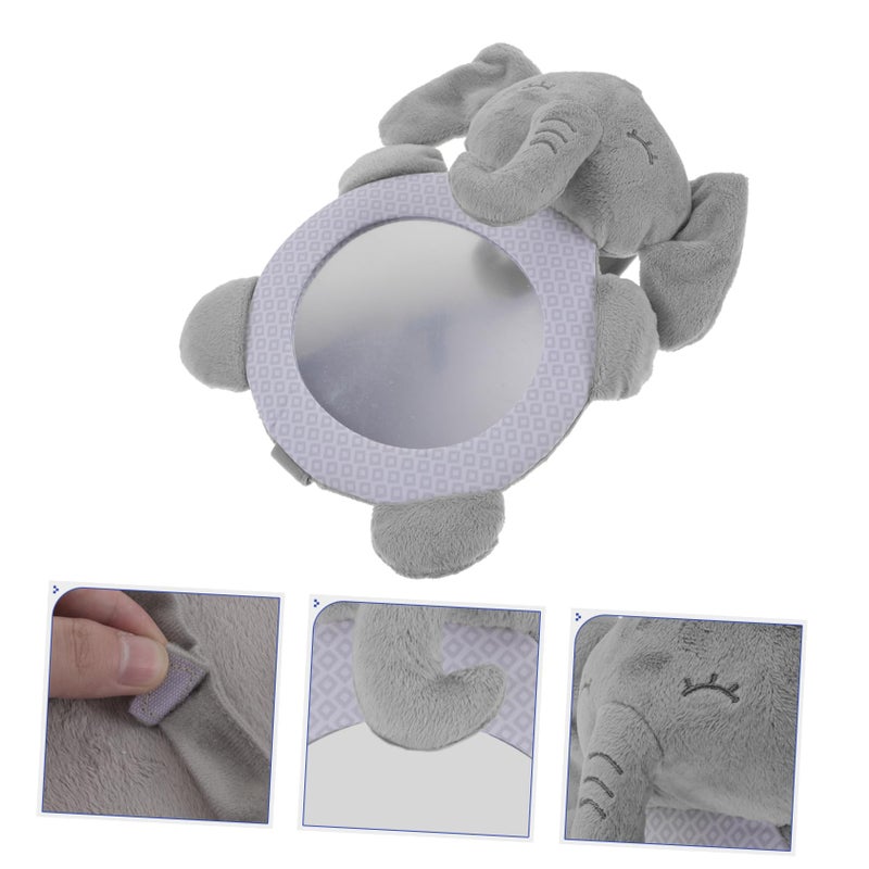 Baby Car Mirror For Rear Facing Seats Adjustable Cute Animal Design Reflection Toy - Image 5