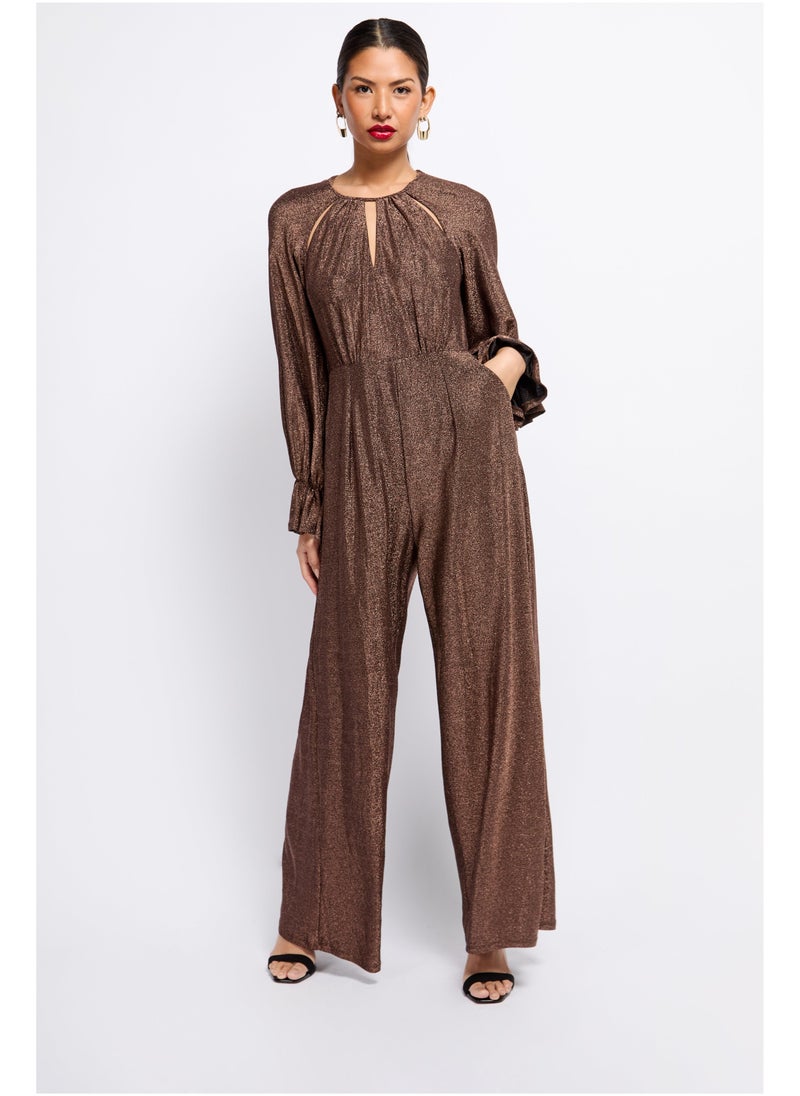 Little Mistress Cut Out Detail Jumpsuit  - Image 1
