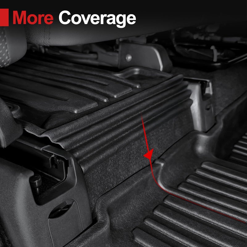 HOUCLEMIC Floor Mats for 2024 2025 2026 Hyundai Santa Fe (Fit Hybrid and Gas), TPE All Weather Protection Durable Trunk Cargo Mat with Backrest Mat for Hyundai Santa Fe - Image 4