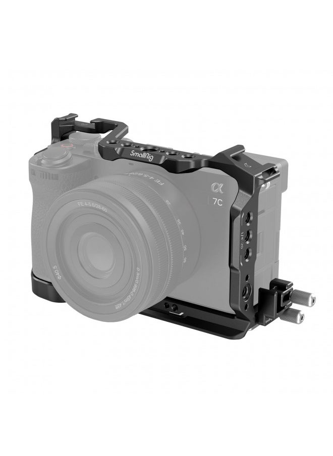 SMALLRIG SmallRig Cage Kit for Sony A7C II / A7CR with a Cable Clamp for HDMI, Full Access Vlog Making Camera Video Cage for Sony Alpha 7C II/Alpha 7CR with Hinge Arm, Built-in QR Plate for Arca - 4422  - Image 1