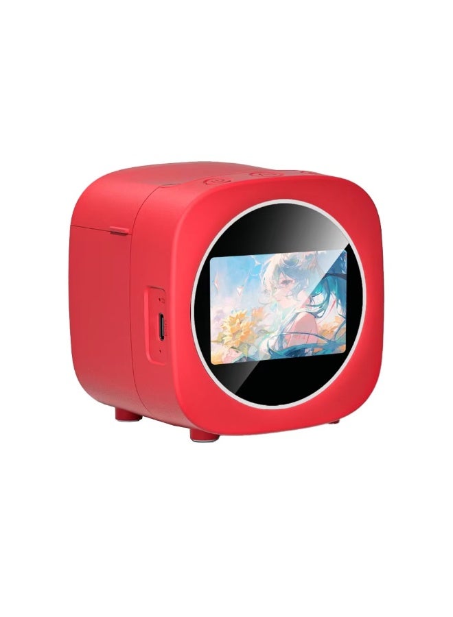 AI Smart Portable Thermal Printer with Voice-to-Image Generation, 203 DPI, Red - Image 3