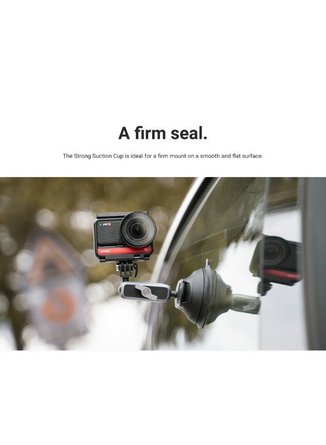 Insta360 حامل سيارة بكوب شفط | حامل كاميرا قوي وآمن مع مفصل كروي مزدوج قابل للتعديل بزاوية 360° لـ X4/X5/GO 3S/سلسلة ONE – سهل التركيب، لقطات مستقرة - Image 4