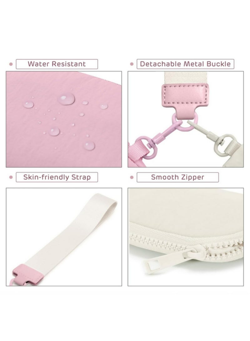 1pcs Mini Zip Around Wristlet Wallet Dual Pouch Detachable Keychain Coin Purse Zipper Card Change Holder Stylish Small Pocket Wallet Gifts for Women for Travel Outdoor Daily Use - Image 3