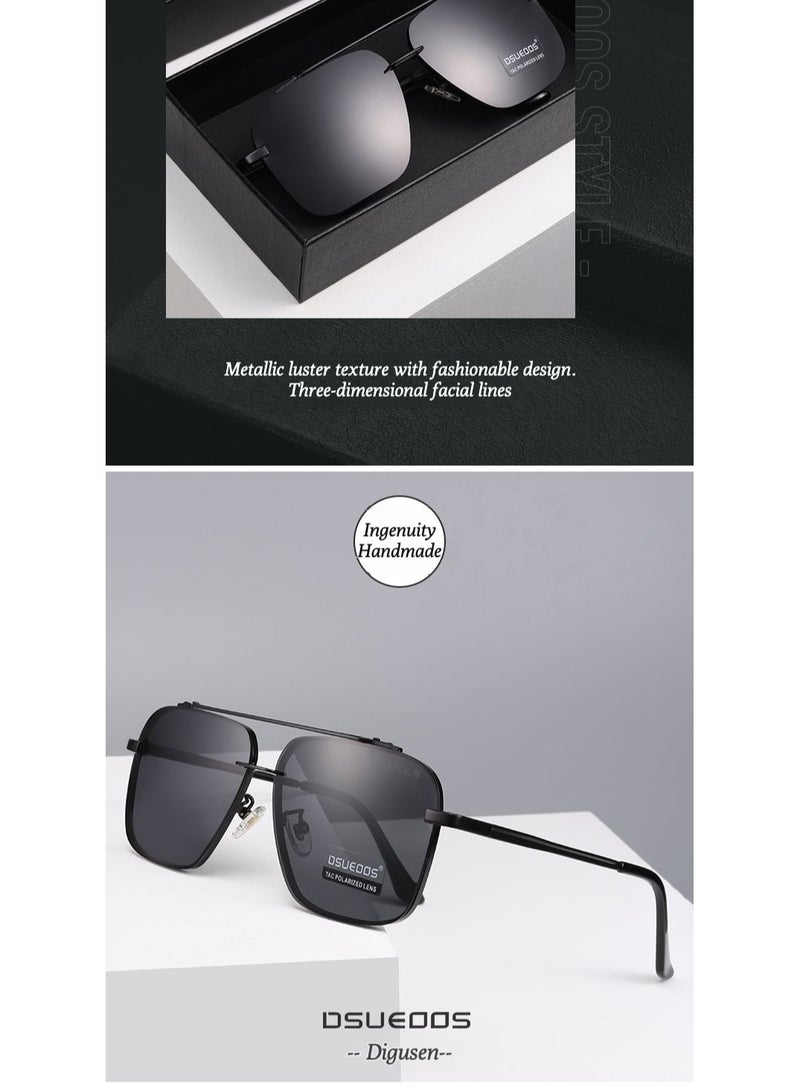 Dsueoos high-definition polarized sunglasses, driving fishing sunglasses, driving high beam anti-glare glasses - Image 5