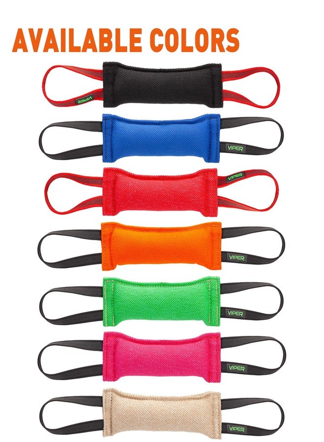 فايبر لعبة شد العض للكلاب من الكتان الفرنسي المتين من فايبر - مدرب كلاب، قوية ومتينة للكلاب من نوع شوتزهوند IPO K-9 - أزرق - 16 بوصة طول × 2.5 بوصة عرض - Image 3