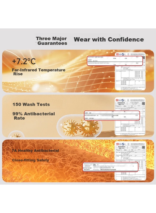 PLANDOO Palando Light Warm Skin Care Thermal Underwear Set For Women, Autumn Heat-generating Fleece Seamless Warm Set, 2XL - Image 3