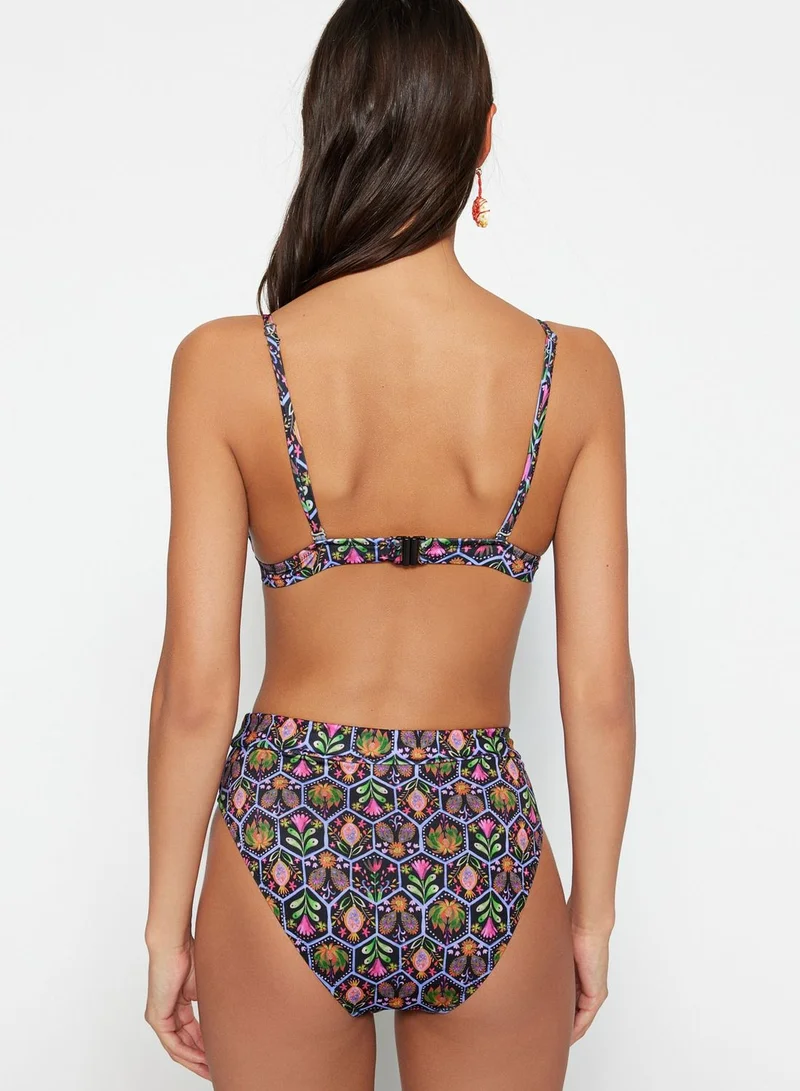 trendyol Floral Print Bikini Set