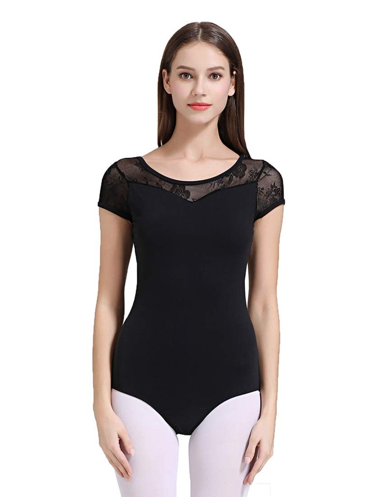 ModLatBal Women and Girls Short Sleeve Leotards for Ballet Dance Bodysuit - Image 4