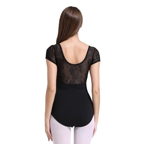 ModLatBal Women and Girls Short Sleeve Leotards for Ballet Dance Bodysuit - Image 1