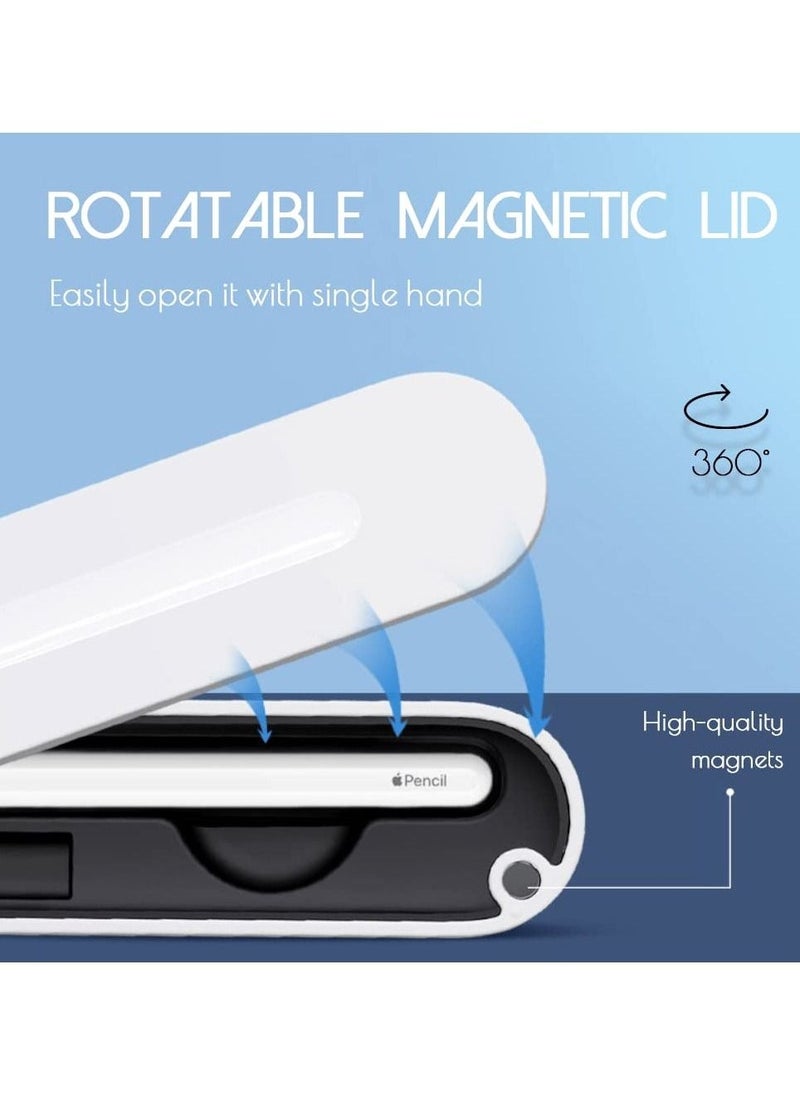Carrying Case for Apple Pencil 1st Generation Swivel Magnetic Lid Storage Case for Apple Pencil 1st Generation Protective Case for iPad Pencil - Image 2