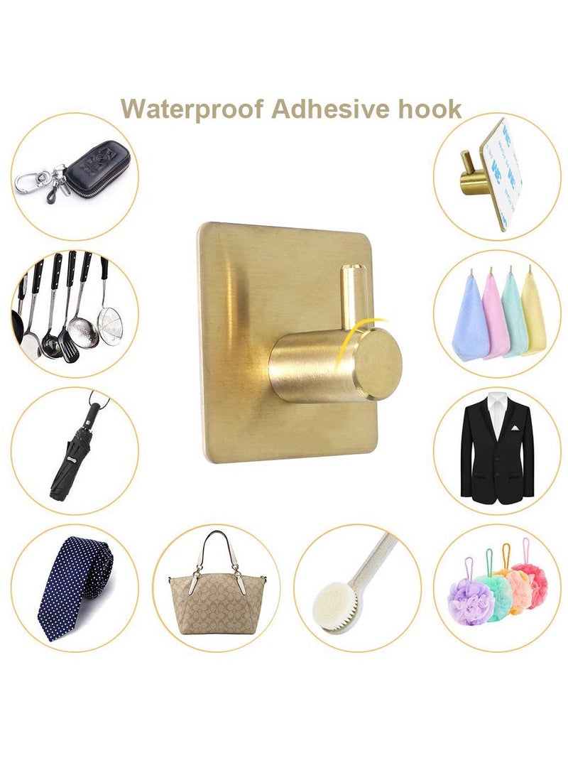 الفولاذ المقاوم للصدأ منشفة الرف مجموعة تضم ممدود منديل الشريط + حامل ورق التواليت + 3 رداء منشفة هوك اكسسوارات الحمام منشفة الشريط مجموعة - Image 5