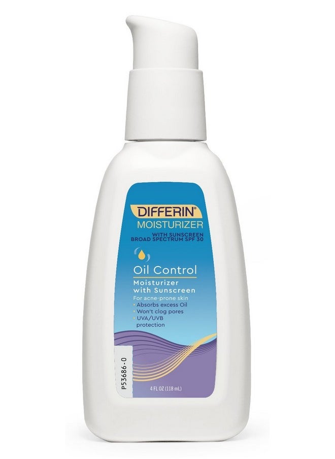 differin Oil Control Moisturizer With Sunscreen Broad Spectrum Spf 30 4 Ounce 