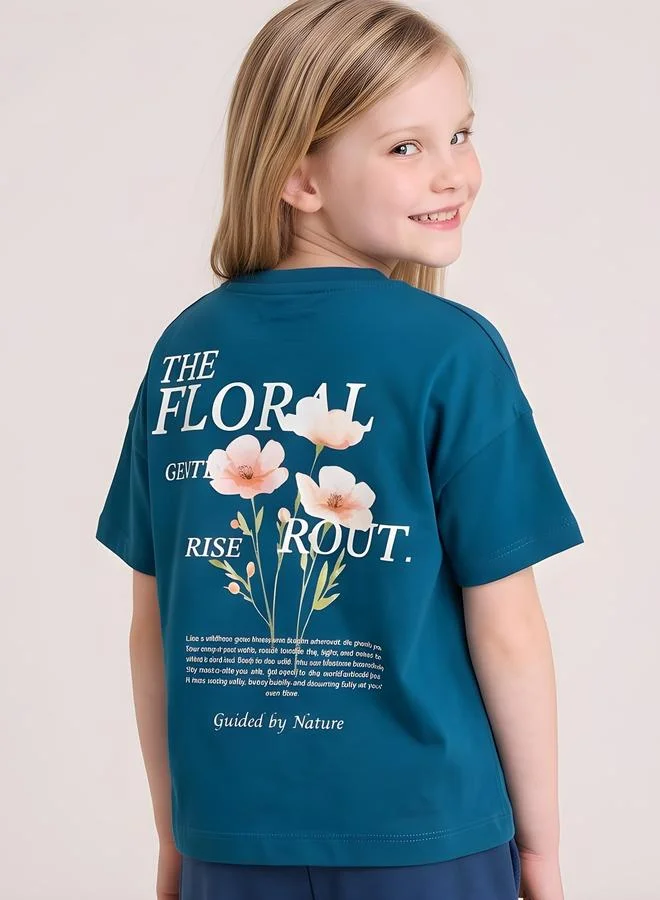 Take Two  Girls Oversized Graphic T-Shirt By Juniorloom for Women | Best Price UAE