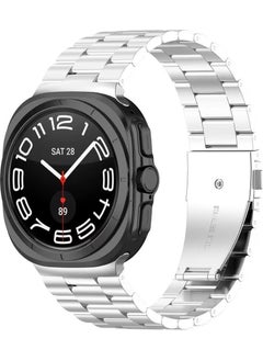 Techmaster Samsung Galaxy Watch 7 Ultra 47MM Compatible Original Pin Adjustable Steel Band  - Image 1