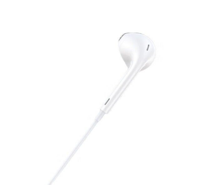 سماعات أذن سلكية Type-C نصف داخل الأذن بمحرك تيتانيوم 10 مم وتردد 20Hz-20kHz وميكروفون - أبيض - Image 1