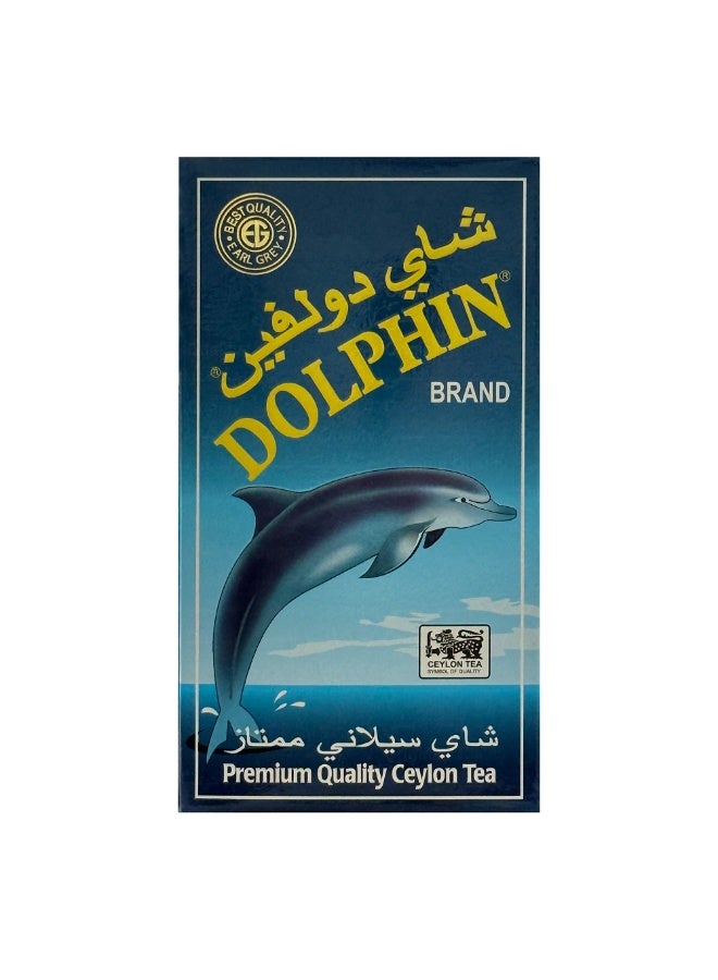 DOLPHIN TEA Dolphin Premium Ceylon Earl Grey Black Tea | FBOP Grade Loose Leaf with Natural Bergamot Flavour | 500g Box of Rich Flavoured | Pure Sri Lankan Tea for Everyday Drinking, Hot or Iced - Image 1